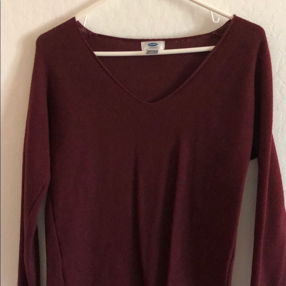 Burgundy sweater